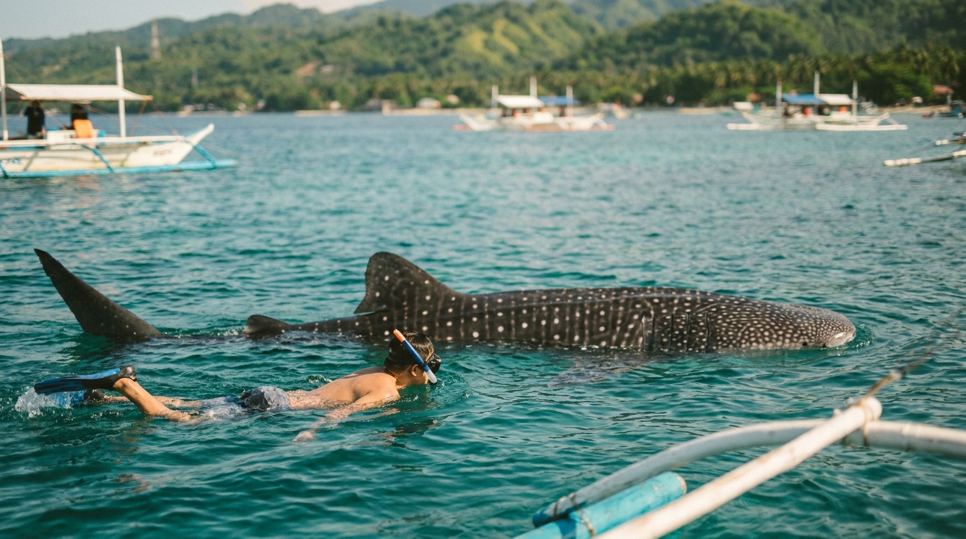 1. Swim With Whale Sharks in Oslob - things to do in cebu
