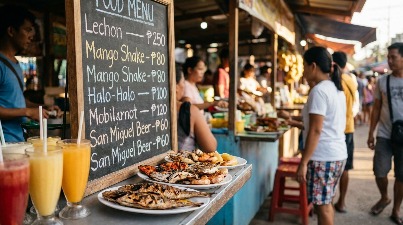 Food and Drink Costs in Cebu - cebu travel cost
