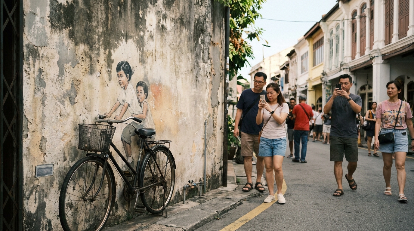 1. Explore George Town's UNESCO Street Art District - things to do in penang