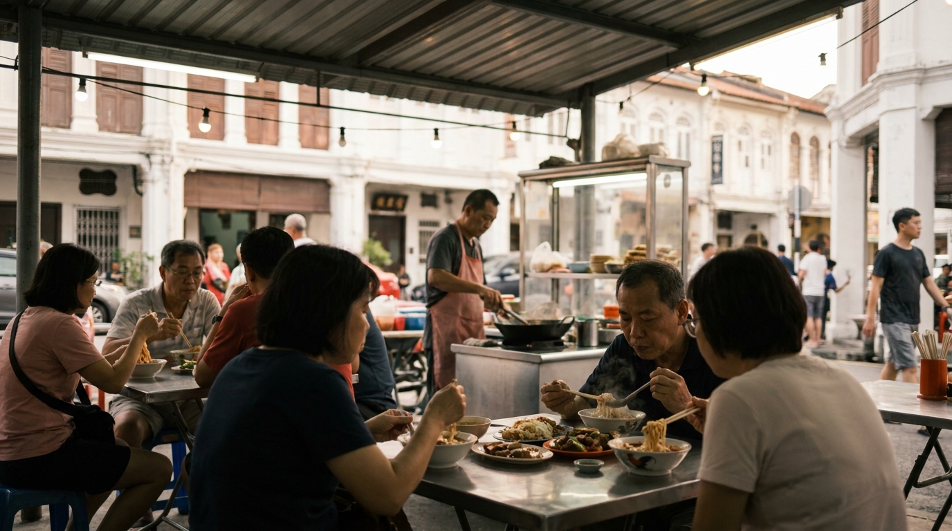 3. Eat Your Way Through George Town's Hawker Centers - things to do in penang