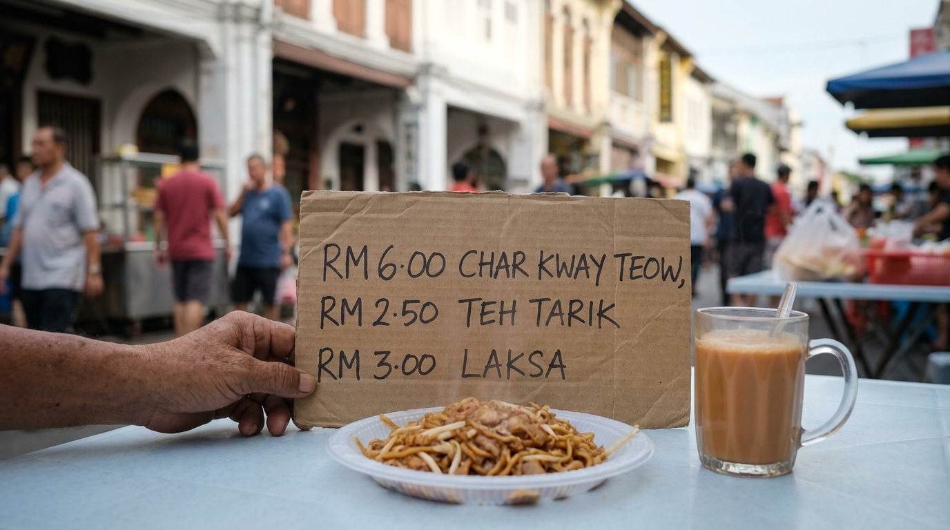 Food and Drink Costs in Penang - penang travel cost