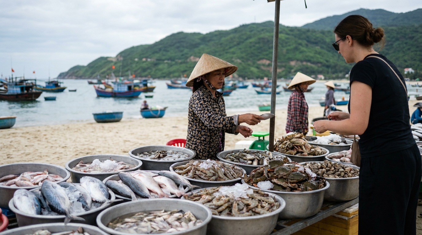 Fresh Seafood at My Khe and Son Tra - da nang food guide