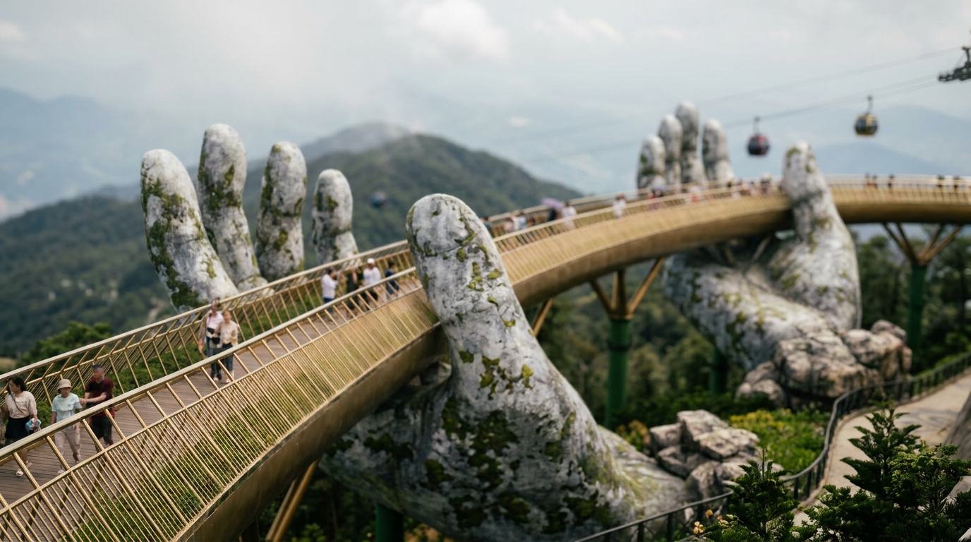 Day 2: Ba Na Hills and the Golden Bridge - da nang itinerary 4 days