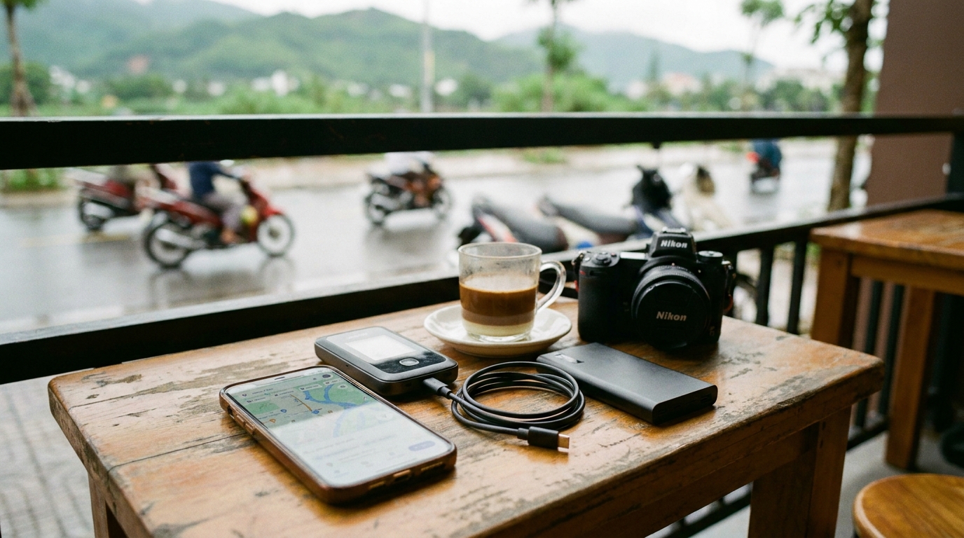 Tech and Connectivity Essentials - da nang packing list