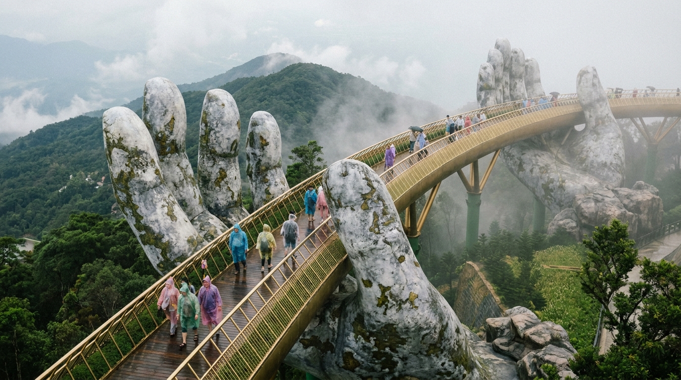 1. Explore Ba Na Hills and the Golden Bridge - things to do in da nang