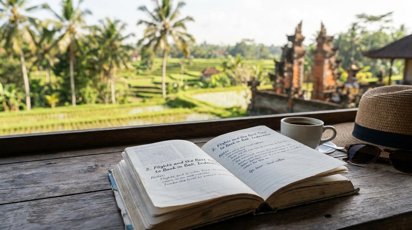 2. Flights and the Best Time to Book - bali travel checklist