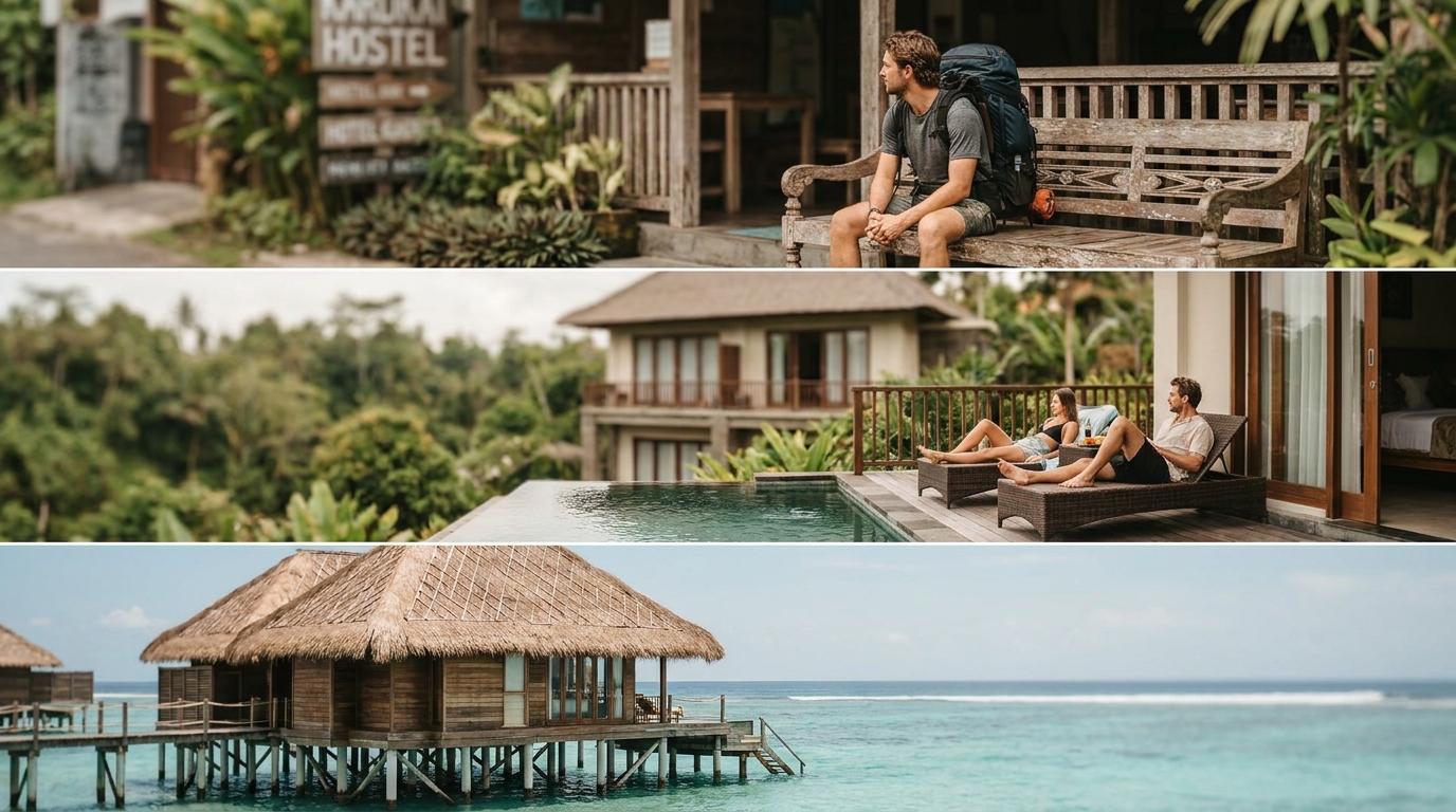 Accommodation Costs: From Hostels to Overwater Villas - bali travel cost breakdown
