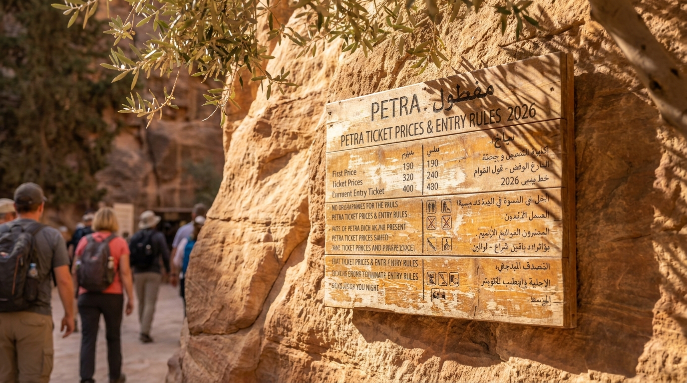 Petra Ticket Prices and Entry Rules in 2026 - petra travel guide