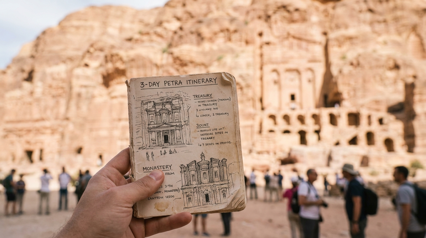 3-Day Petra Itinerary at a Glance - petra itinerary 3 days