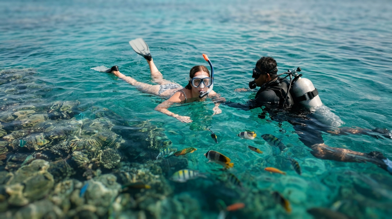 Snorkeling and Diving: A Clear Winner - maldives vs bali