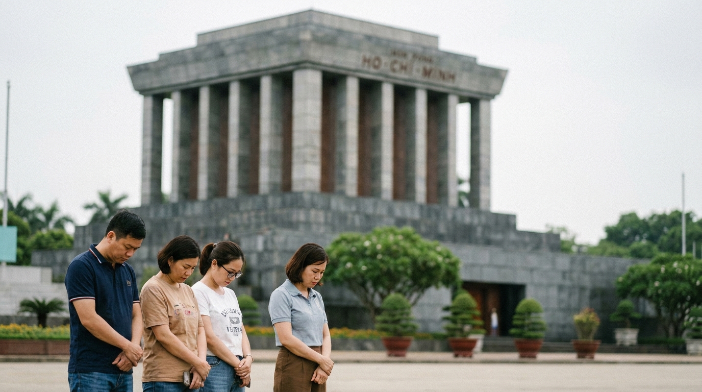 4. Pay Respects at the Ho Chi Minh Mausoleum and Museum - best things to do in hanoi