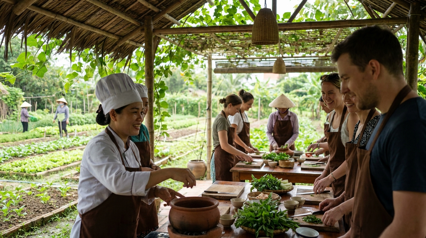 Day 2: Cooking Class and the Vegetable Village - hoi an itinerary 3 days