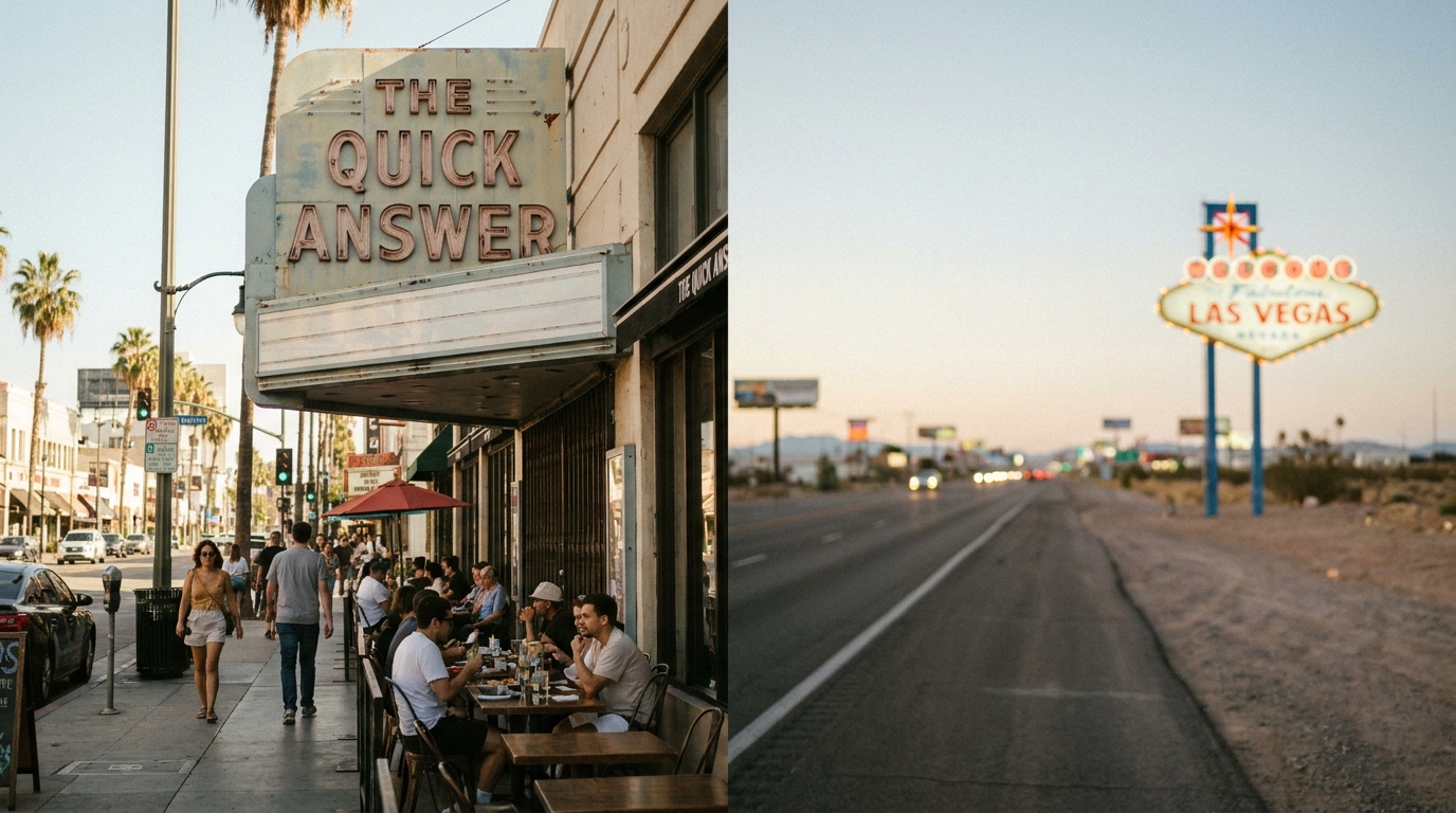 Las Vegas vs Los Angeles: The Quick Answer