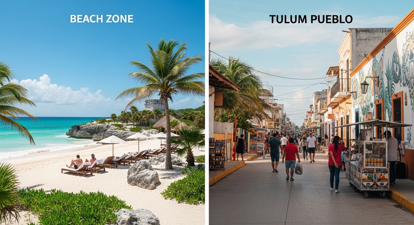 Where to Stay: Beach Zone vs. Tulum Pueblo - tulum travel budget