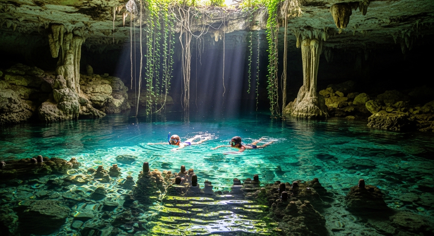2. Swim in Cenote Dos Ojos - best things to do in tulum