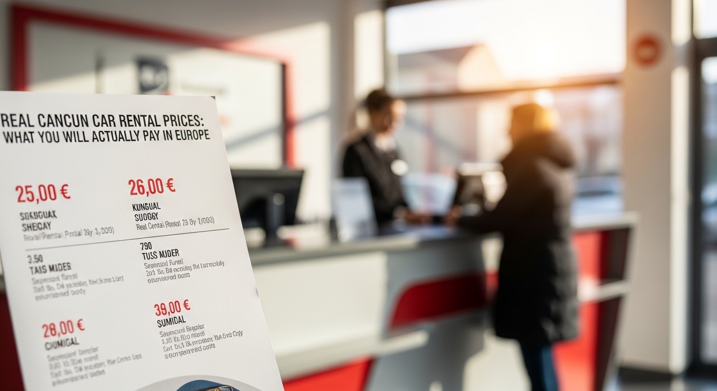 Real Cancun Car Rental Prices: What You Will Actually Pay in Europe