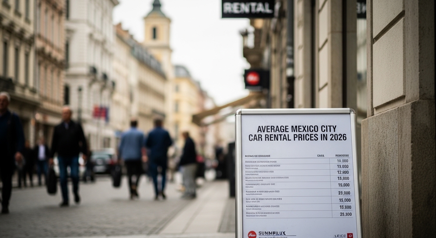 Average Mexico City Car Rental Prices in 2026 in Europe