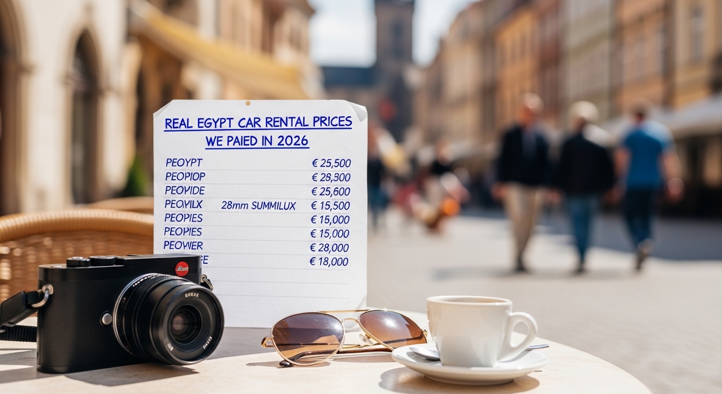 Real Egypt Car Rental Prices We Paid in 2026 in Europe