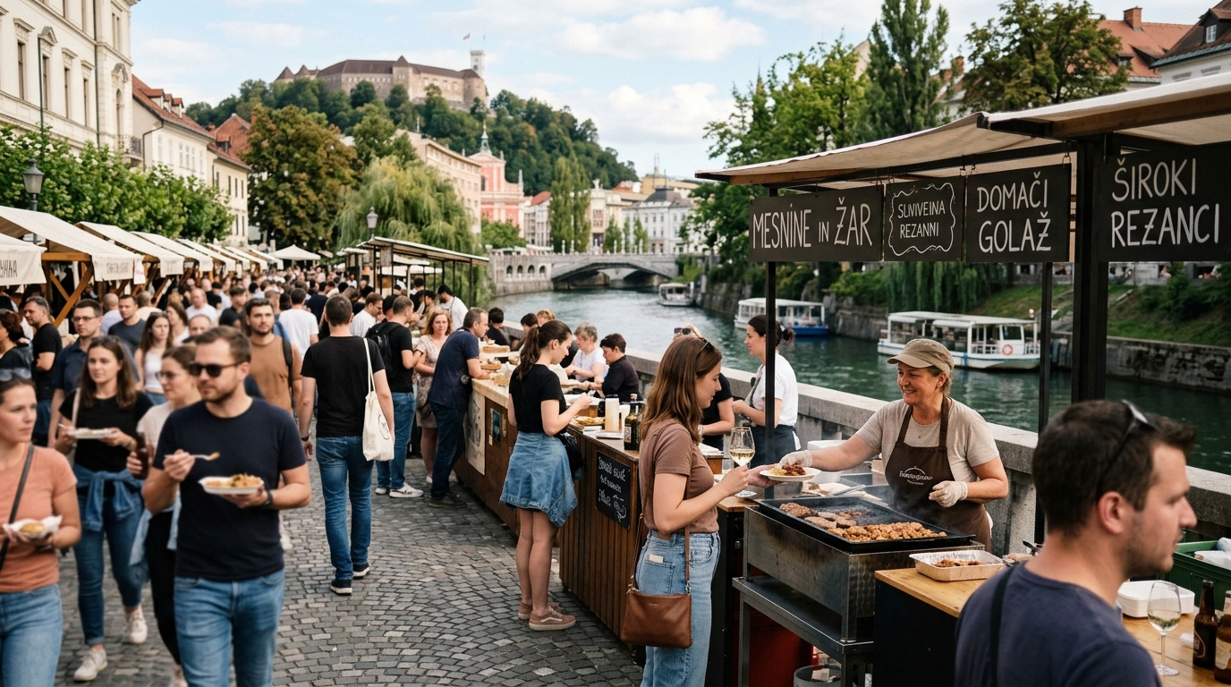 Odprta Kuhna open kitchen food market Ljubljana riverside - in ljubljana travel guide