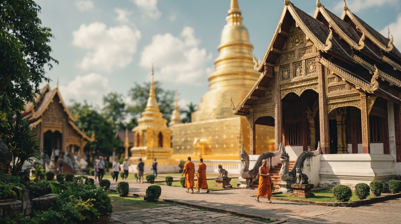 Wat Phra Singh golden temple Chiang Mai