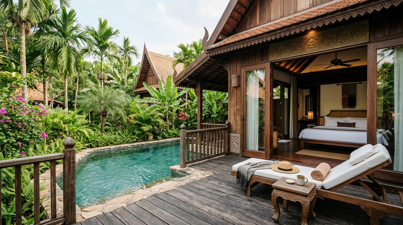 Siem Reap luxury resort suite with private plunge pool and Khmer-inspired architecture - siem reap luxury resort suite p in where to stay siem reap