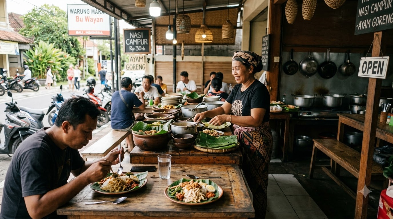 Best Warungs (Local Cheap Eats USD 2-5) in Bali, Indonesia