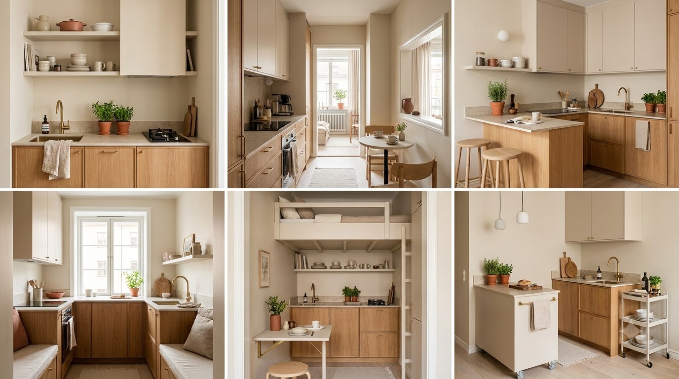 The 6 Best Layouts for a Small Apartment Kitchen — Best Small Apartment Kitchen Ideas: 18 Compact Layouts 2026