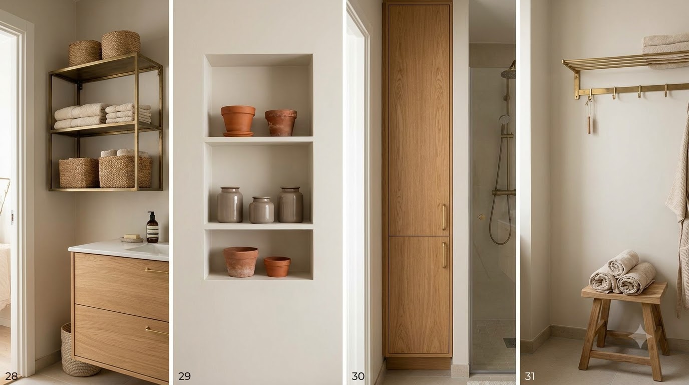 Bathroom Storage Ideas (28–32) — Best 37 Small Apartment Storage Ideas That Maximize Every Inch (2026)