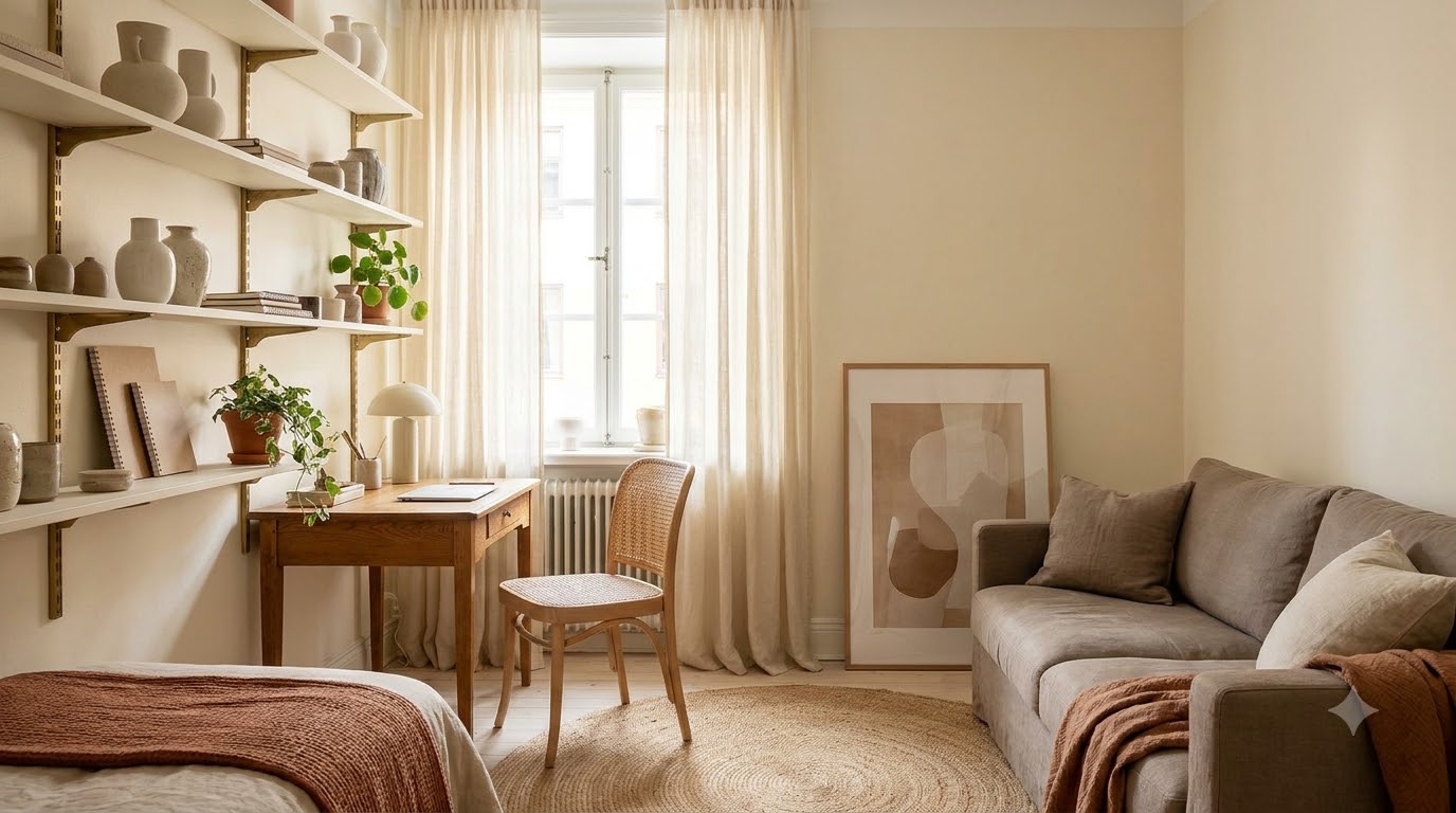 Workspace and Studio Layout Ideas — 37 Small Apartment Decor Ideas That Make Tiny Spaces Feel Bigger (2026)