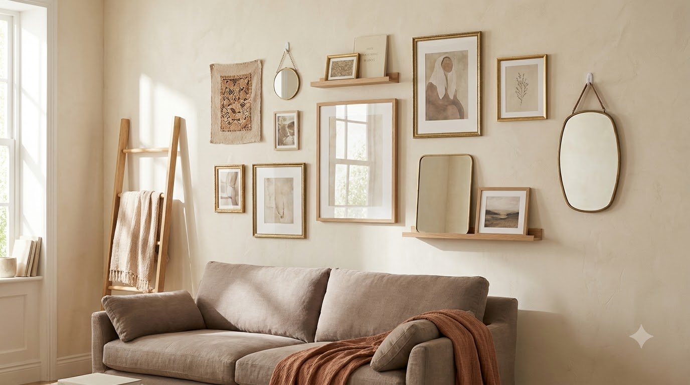 Wall Surface Compatibility — Gallery Wall Without Nails: Renter-Friendly Methods