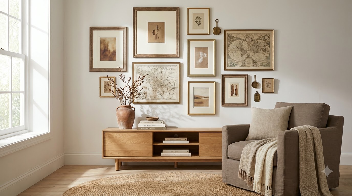 Mistake 1: Hanging Everything Too High — Gallery Wall Mistakes to Avoid 2026: 11 Fixes Designers Swear By