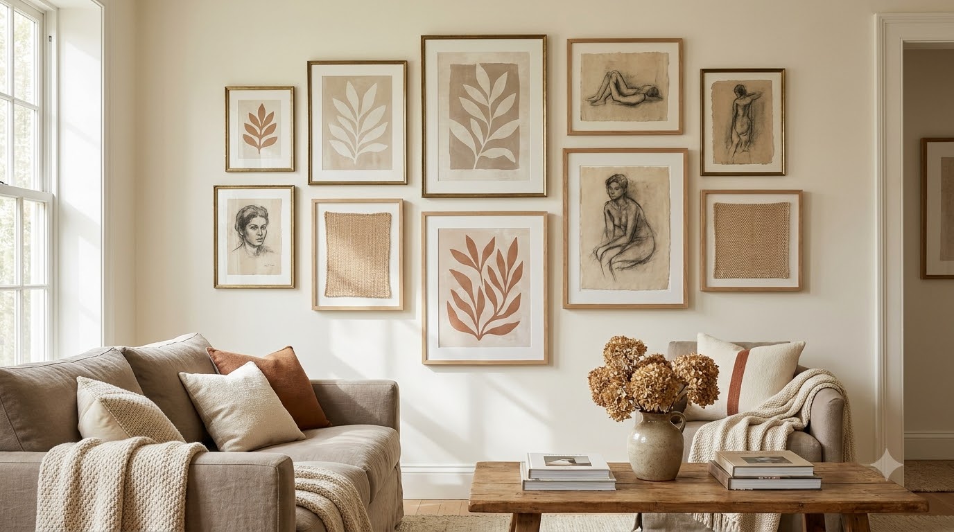 Step 3: Choose Art That Reinforces (Not Fights) the Palette — Gallery Wall Color Palette: How to Mix Frames and Art