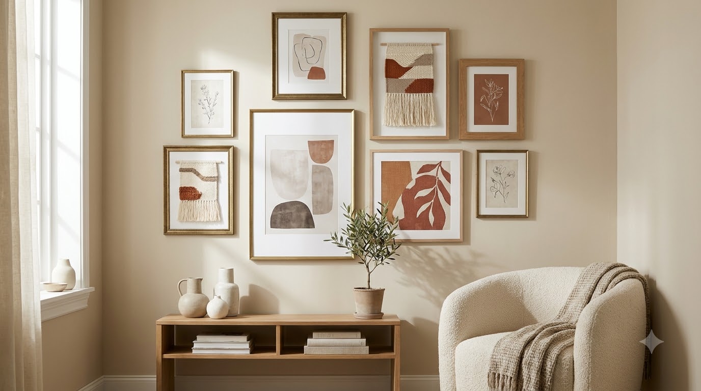 Make a Bedroom Gallery Wall Feel Calm — Aesthetic Gallery Wall Setups 2026