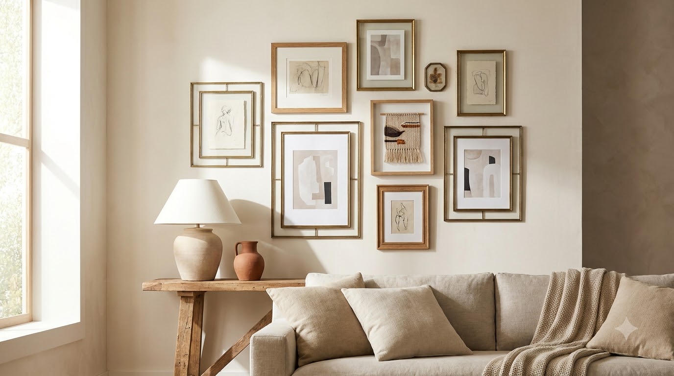 Asymmetric Layouts — Gallery Wall Layout Ideas: 20 Arrangements That Actually Work