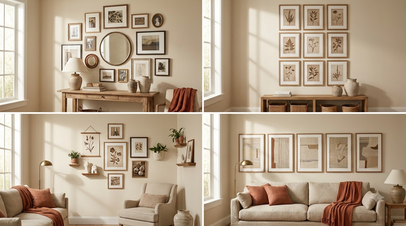 Salon Style Layouts — Gallery Wall Layout Ideas: 20 Arrangements That Actually Work