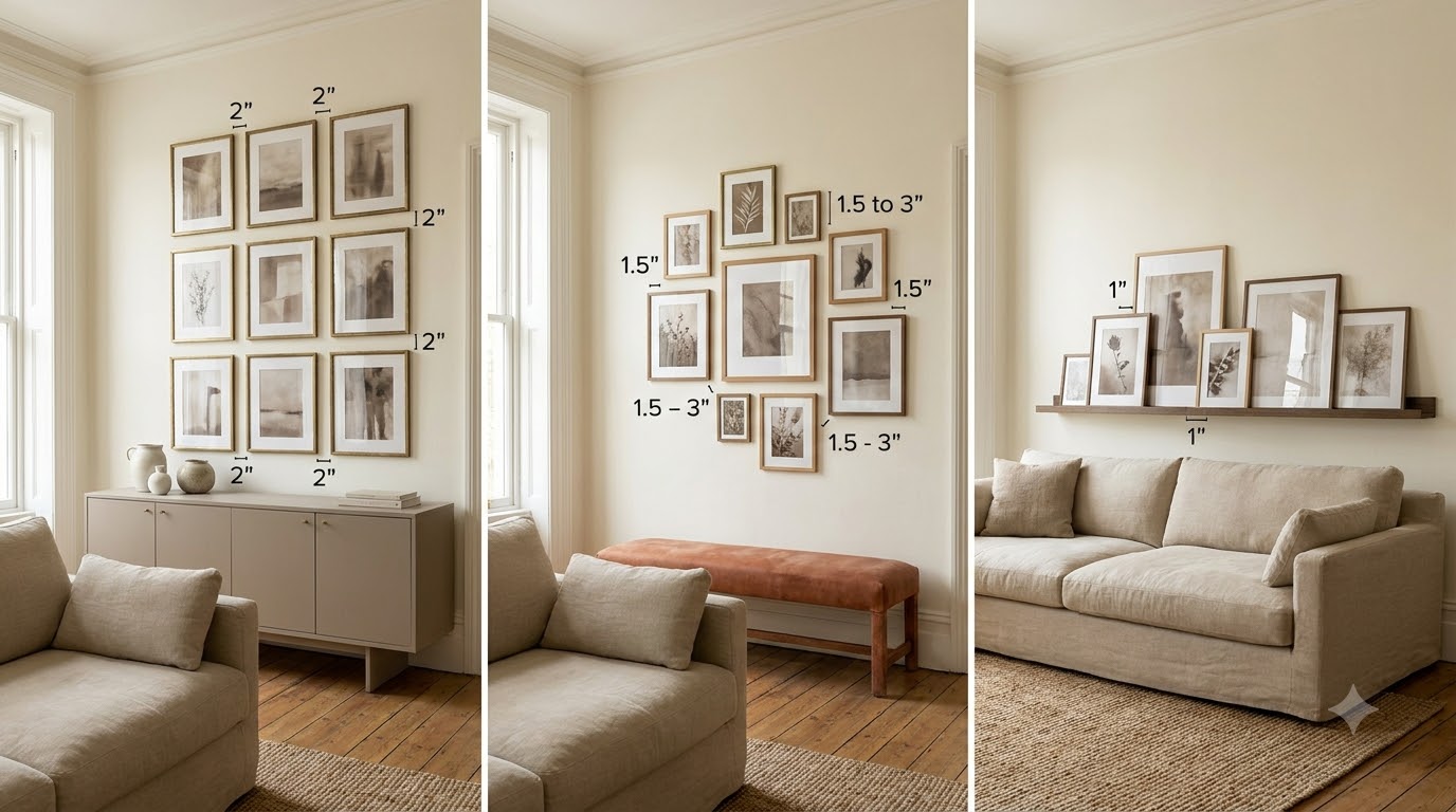What Are the Spacing Formulas That Actually Work? — Gallery Wall Layout Ideas: 20 Arrangements That Actually Work