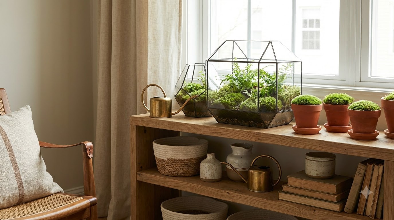 What About Terrariums and Moss Plants? — Best Small Indoor Plants 2026: 20 Compact Picks Perfect for Apartments and Smal