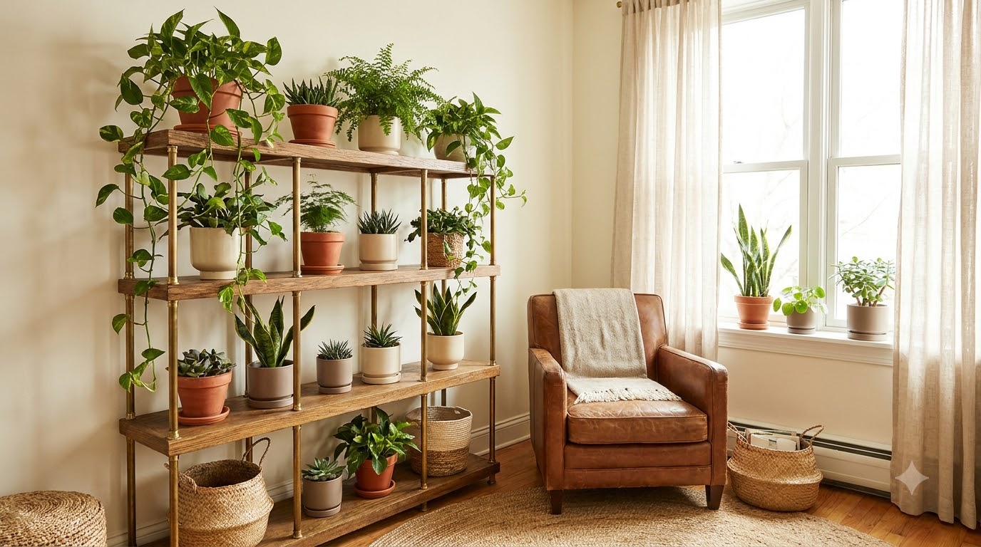 Building Your Indoor Jungle, One Tier at a Time — Indoor Jungle Ideas for Small Spaces: How to Pack in Plants Without th