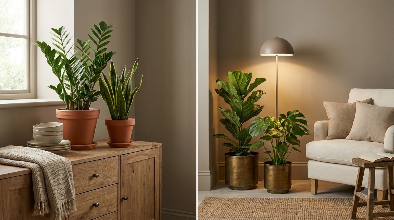 Low Light vs Grow Lights: When to Supplement — Best Indoor Plants for Low Light: Complete 2026 Guide for Every Dark Room