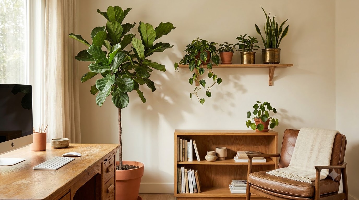 How Should You Place Plants in a Home Office? — Indoor Plant Placement Guide: Which Room, Which Plant, Which Spot