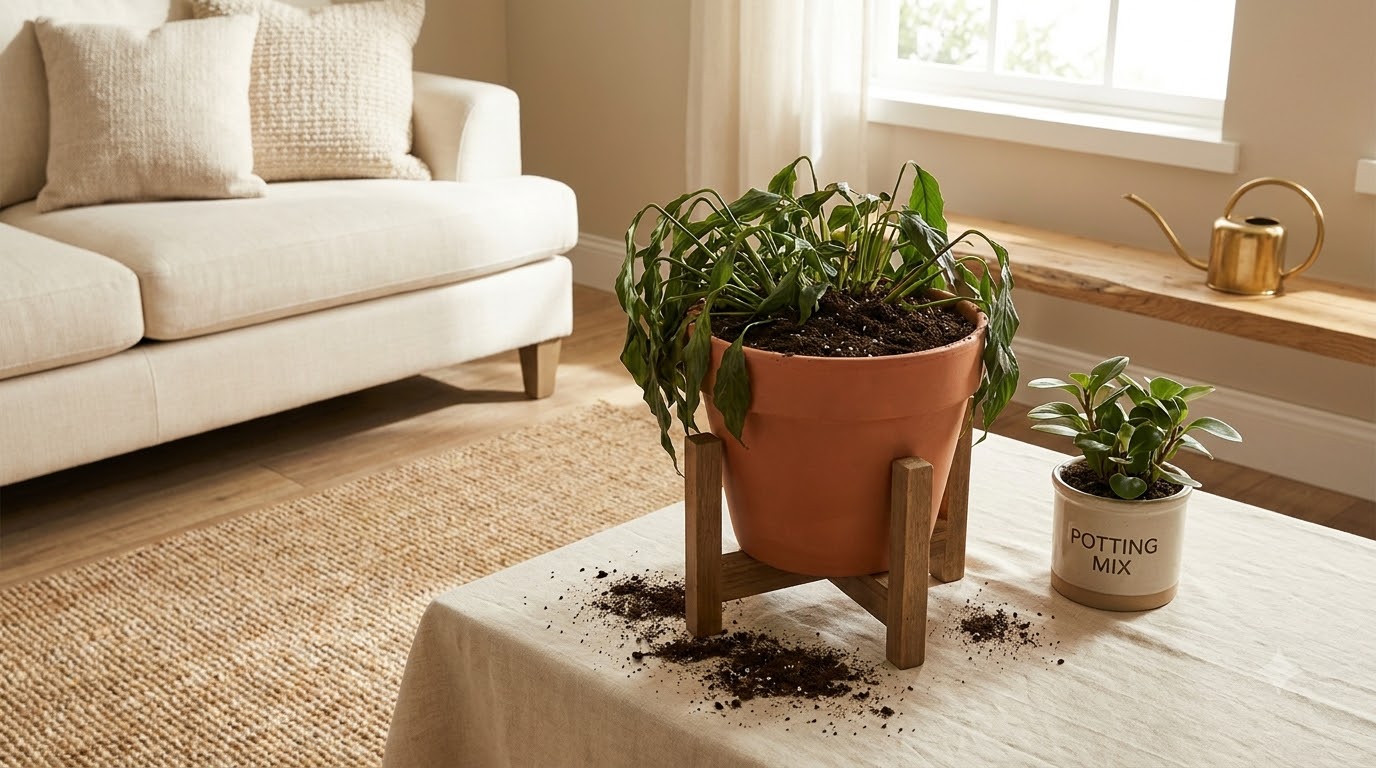 Mistake #6: Using Garden Soil Indoors — 10 Indoor Plant Care Mistakes That Kill Your Decor Vibe (And How to Fix Them)