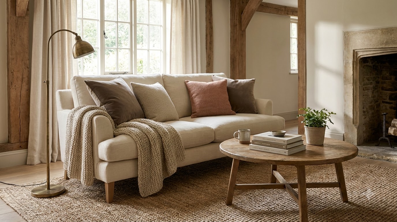 Bringing the Layers Together — Living Room Layering Technique: Rugs, Pillows & Throws Without Chaos
