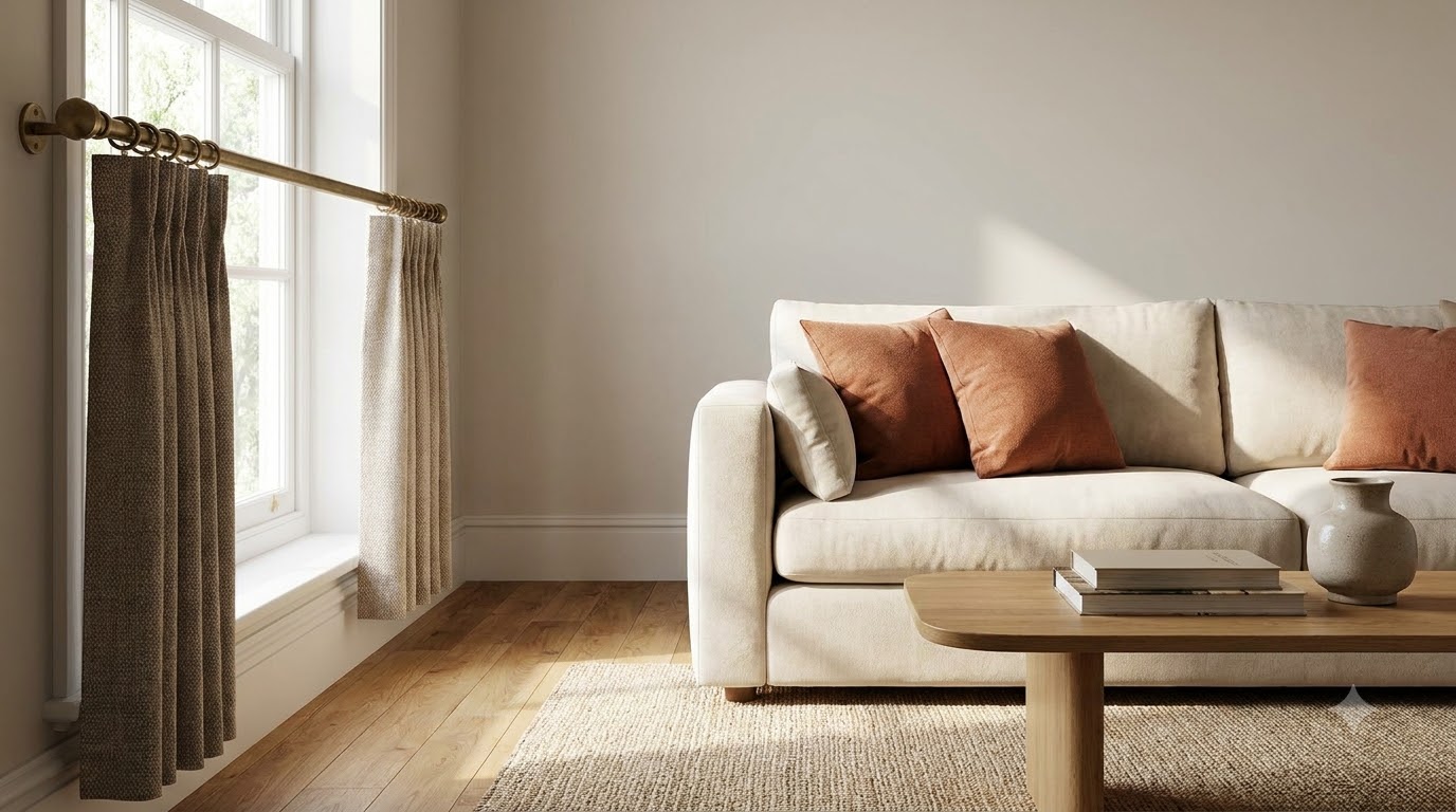 Mistake 9: Curtain Rod Too Low and Curtains Too Short — 10 Living Room Decor Mistakes That Make Spaces Feel Off
