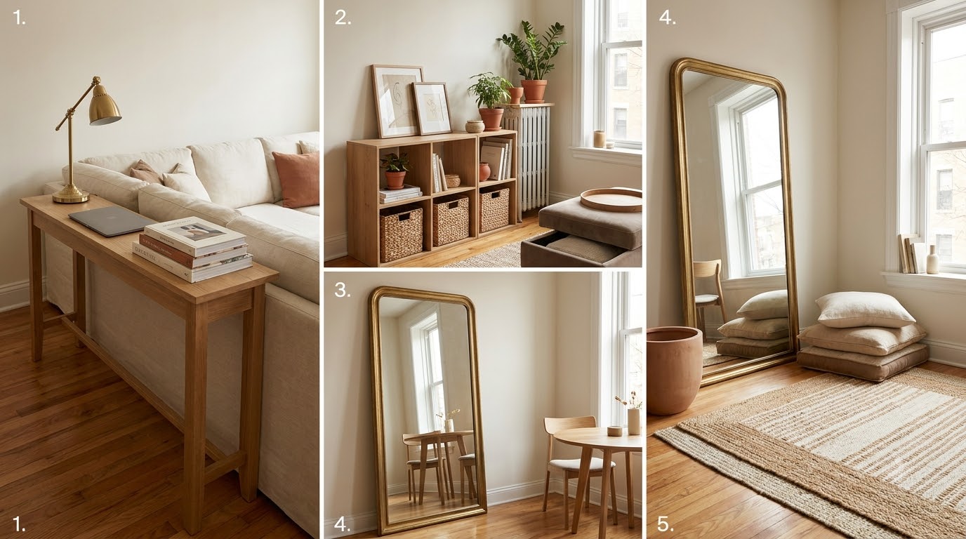 Multi-Function & Renter-Friendly Tricks (Tricks 16-20) — Small Living Room Decor: 20 Layout Tricks Under 250 sqft