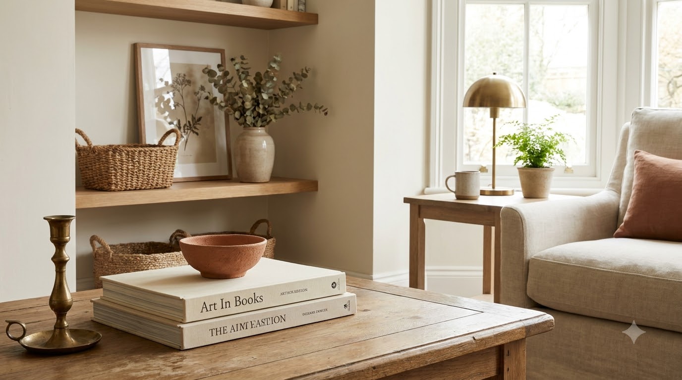 Step 7: Edit Surfaces - 3 Objects per Surface, No More — How to Decorate a Cozy Living Room in 7 Steps (Beginner Walkthr
