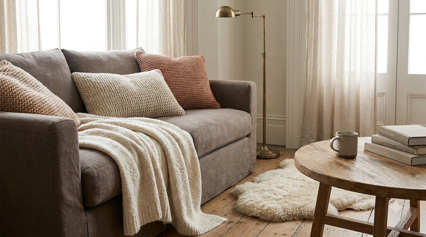 Cozy Textile Ideas — 35 Cozy Living Room Ideas to Save Right Now (2026 Aesthetic)