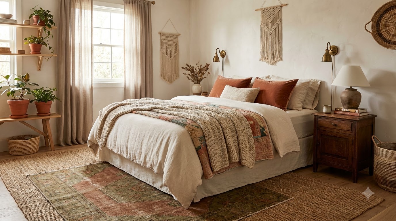 Boho: 5 Ideas That Layer Into Warmth — 30 Cozy Bedroom Ideas for Every Style (2026 Edit)