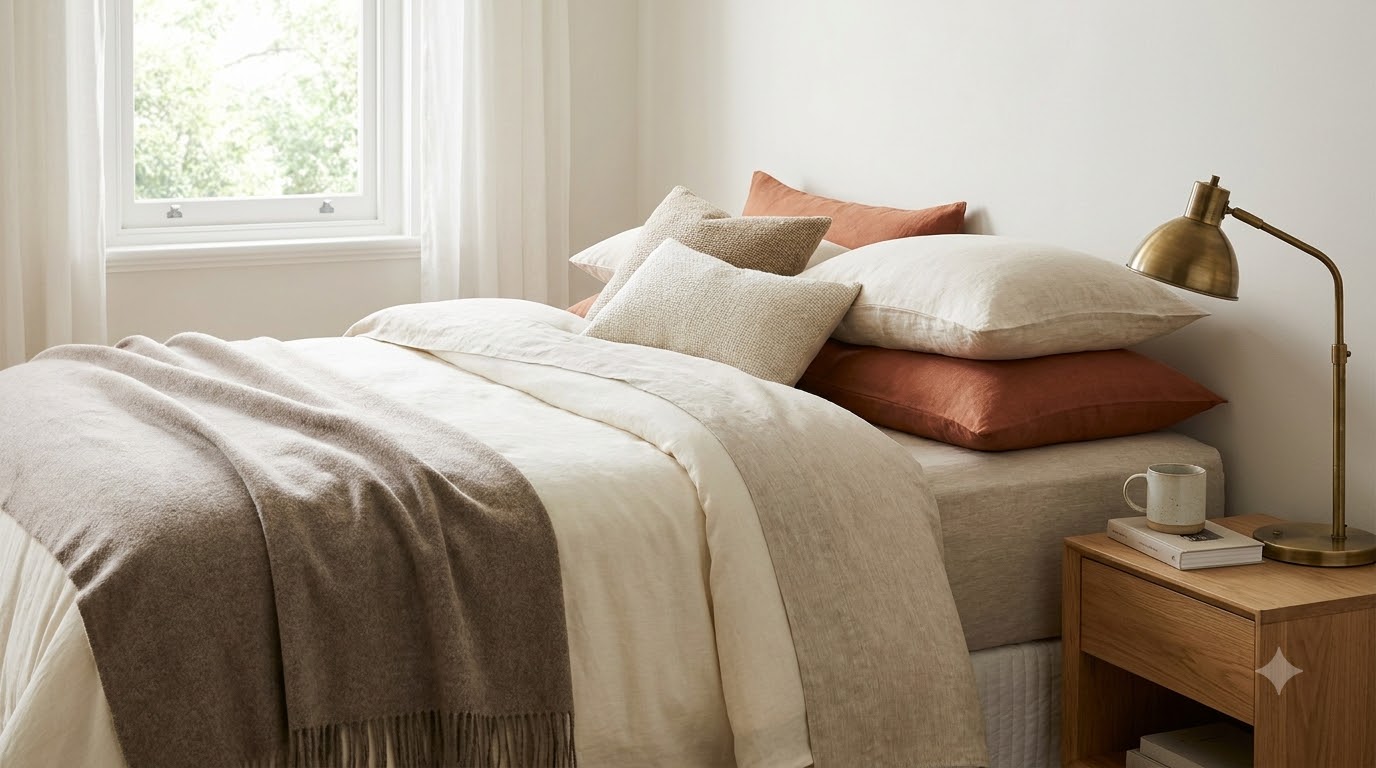 How Do You Keep a Layered Bed From Looking Cluttered? — Bedroom Layering Technique: Bedding, Throws, Pillows Without Clu