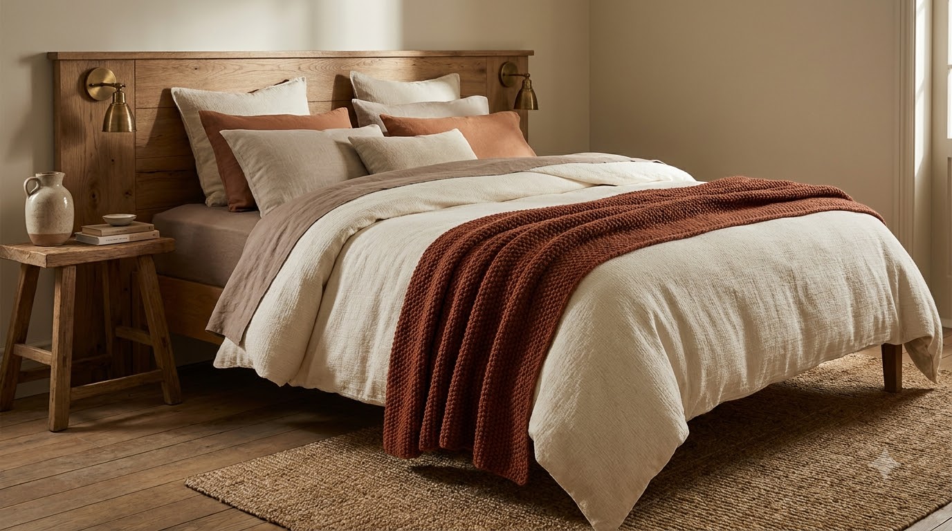 Layer 2: Why the Duvet Carries the Room — Bedroom Layering Technique: Bedding, Throws, Pillows Without Clutter