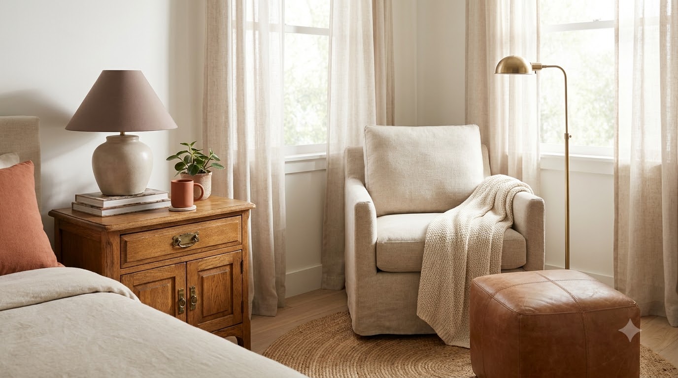The Takeaway — 22 Most Aesthetic Bedroom Nightstand & Reading Corner Setups
